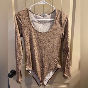 Tan Leopard Bodysuit